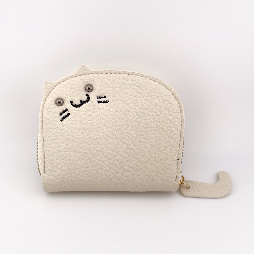 White Cat Credit Card Holder Wallet